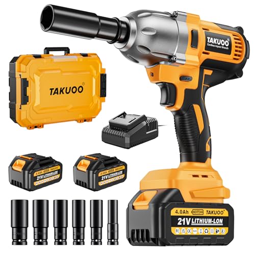 Takuoo Cordless Impact Wrench 1/2