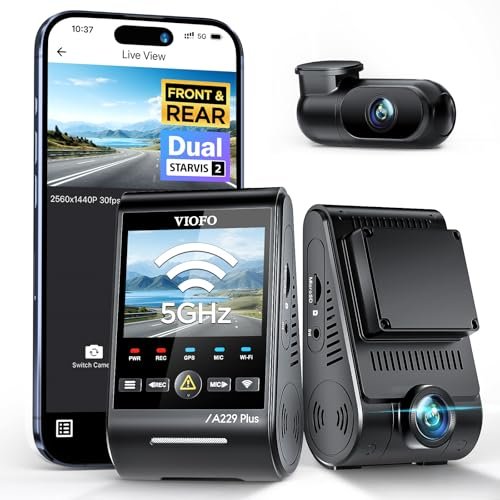 VIOFO A229 Plus Dash Cam Front and Rea VIOFO A229 Plus Dash Cam Front and Rea