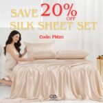 promeed 20 off silk sheet set