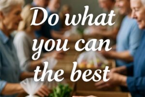 Instead of ‘Do the best you can’,